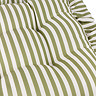 Millie ruffle seat pad pair in green image  3