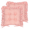 Millie ruffle seat pad pair in pink image 1