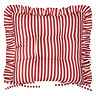Millie ruffle seat pad pair in red image 2