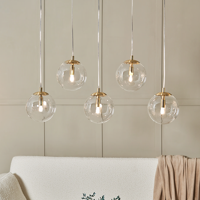 Milton  Ceiling Light - Brass main image
