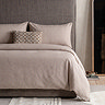 mira taupe duvet cover set