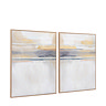 Modern sunset framed canvas