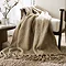Mohair Cosy Soft Throw - Taupe main image