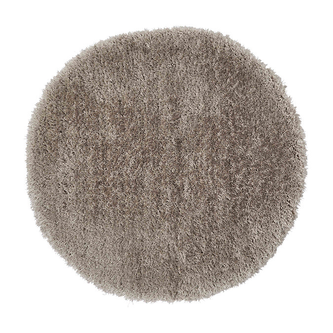image cut out on white background of silver circular rug