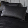 Montrose Duvet Cover Set in black on bed image