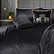 Montrose Duvet Cover Set in black on bed image