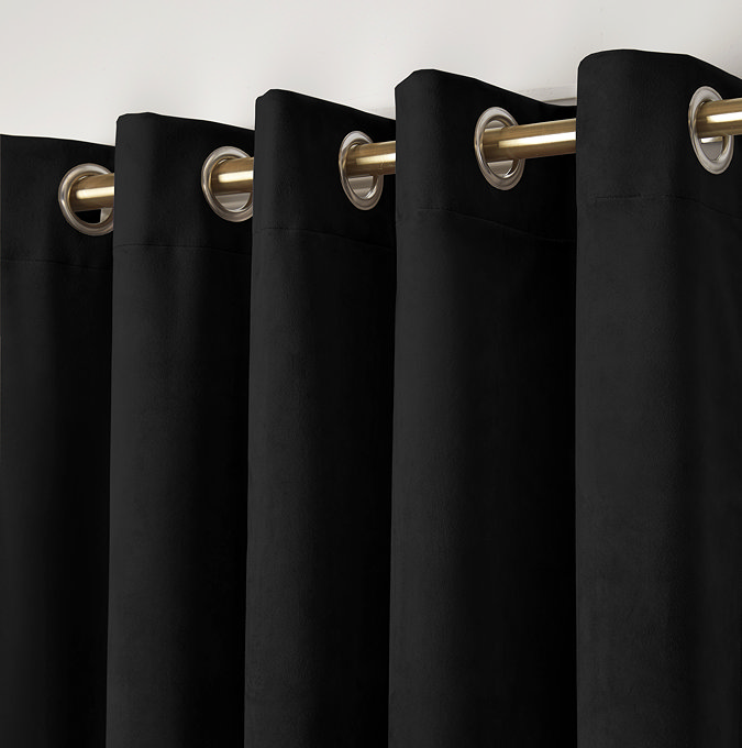 Montrose Curtains in black on wall image 3