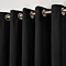 Montrose Curtains in black on wall image 3