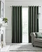 Montrose Curtains in bottle green on wall image 1