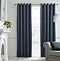 Montrose Curtains in navy on wall image 1