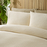 Muscat Waffle Duvet Cover Set - Natural carousel image