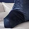 Velvet Cuddle Chair cushion in navy close up image 2