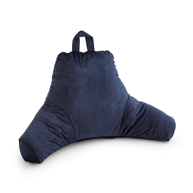 Velvet Cuddle Chair cushion in navy front of product image 4