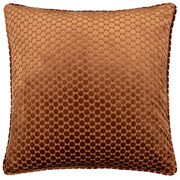 Neptune Copper Feather Cushion side on image
