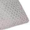 Neptune Feather Cushion in silver close up image