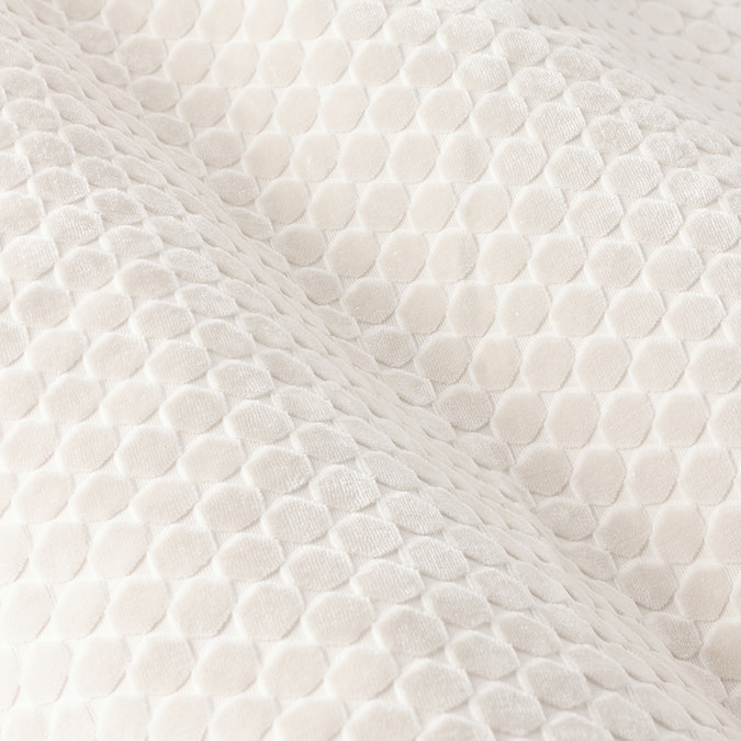 Neptune Eyelet Curtains in Ivory close up window image