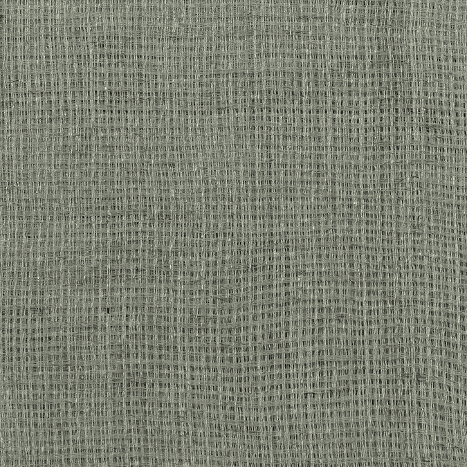 Nimbus Eucalyptus Green Tie Top Sheer Curtain Panel close up panel image