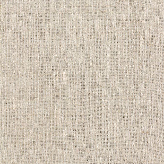 Nimbus Tie Top Sheer Curtain Panel in natural texture close up image