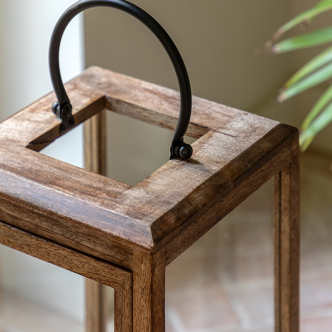 Helena Large Wooden Lantern