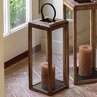 Nina small wooden lantern