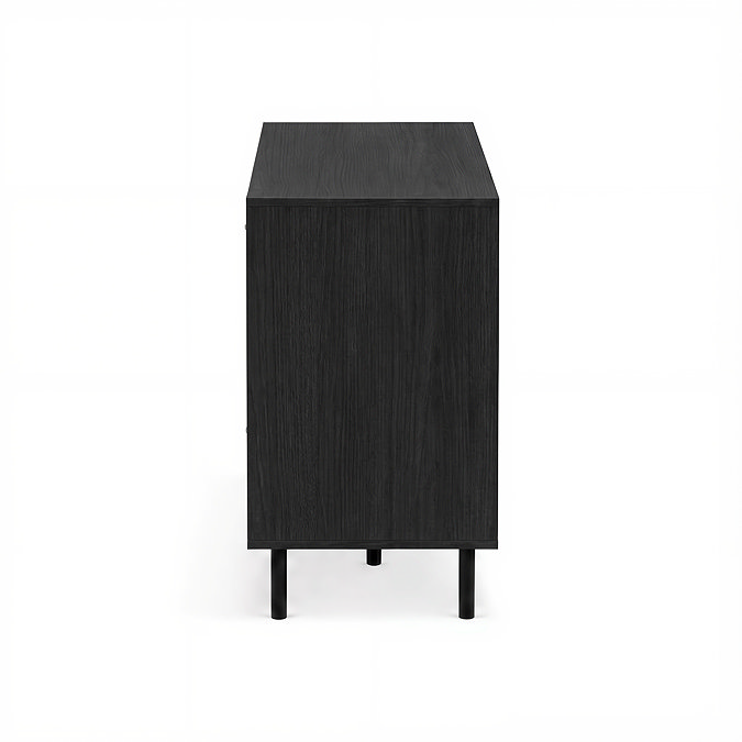 side on cut out image of black sideboard