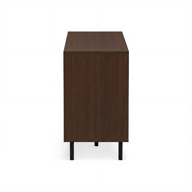 cut out image of walnut sideboard with black legs