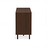 cut out image of walnut sideboard with black legs