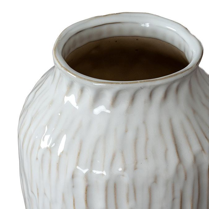 Numa Ople Vase in white close up image