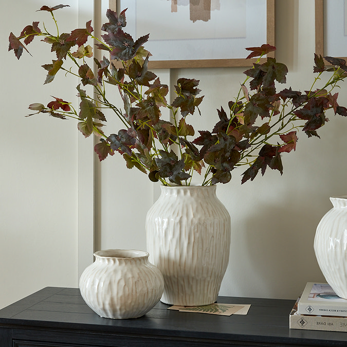 Numa Ople Vase in white lifestyle image