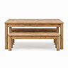 Oakham dining table and bench set