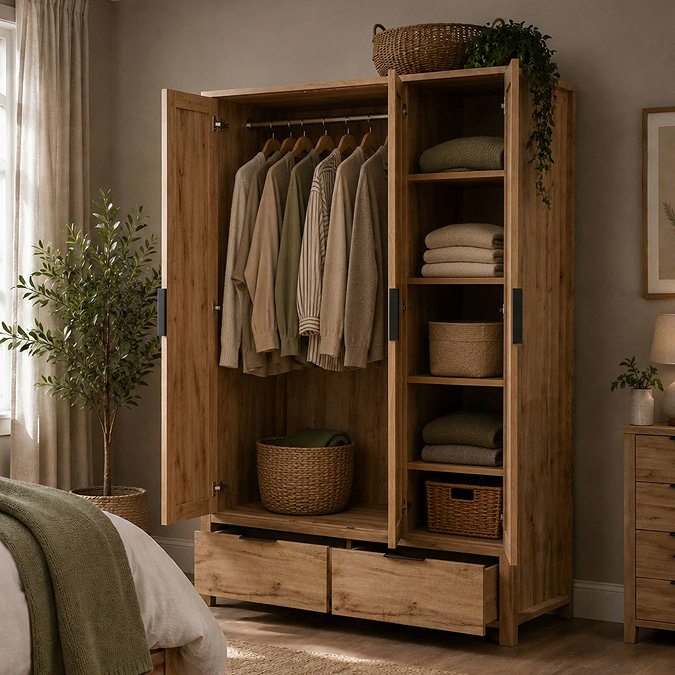 Oakham Triple Wardrobe Oak