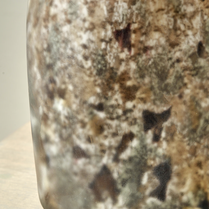 Oakley organic glass bottle table lamp
