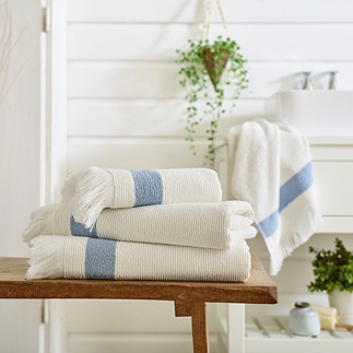 oakwood ridge blue towel image