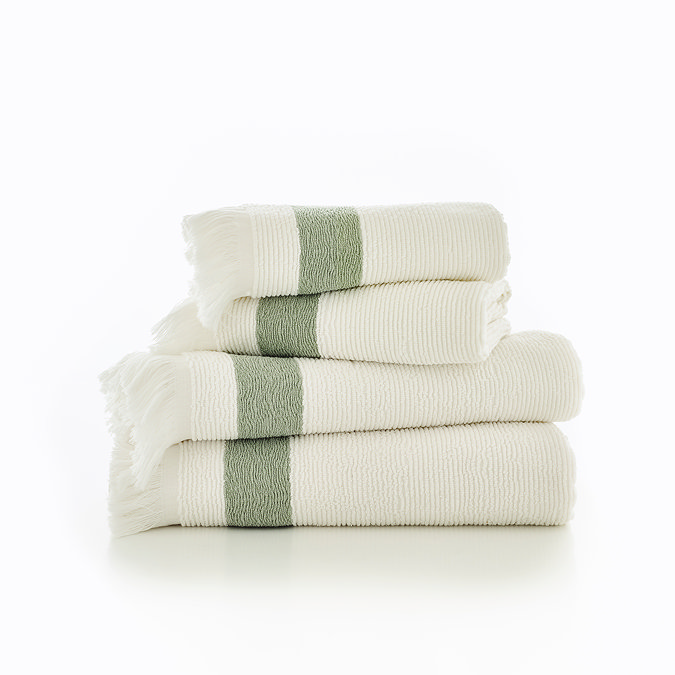 oakwood ridge sage green towel image