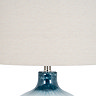 Ocean Shadows Table Lamp with Linen shade close up image