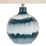 Ocean Shadows Table Lamp with Linen shade close up image