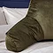 Velvet Cuddle chair cushion in olive image 1