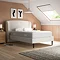 Olivia Curved Boucle Bed - Ivory carousel image