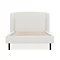 Olivia Curved Boucle Bed - Ivory carousel image