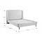 Olivia Curved Boucle Bed - Ivory carousel image