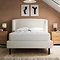 Olivia Curved Boucle Bed - Ivory main image