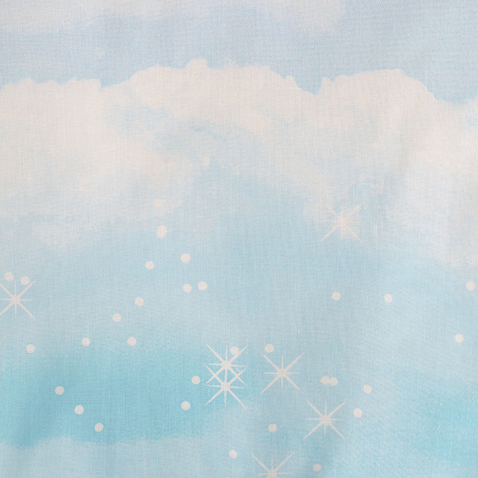 Ombre rainbow clouds duvet cover image