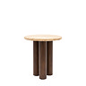 Onawa Mango wood and travertine side table