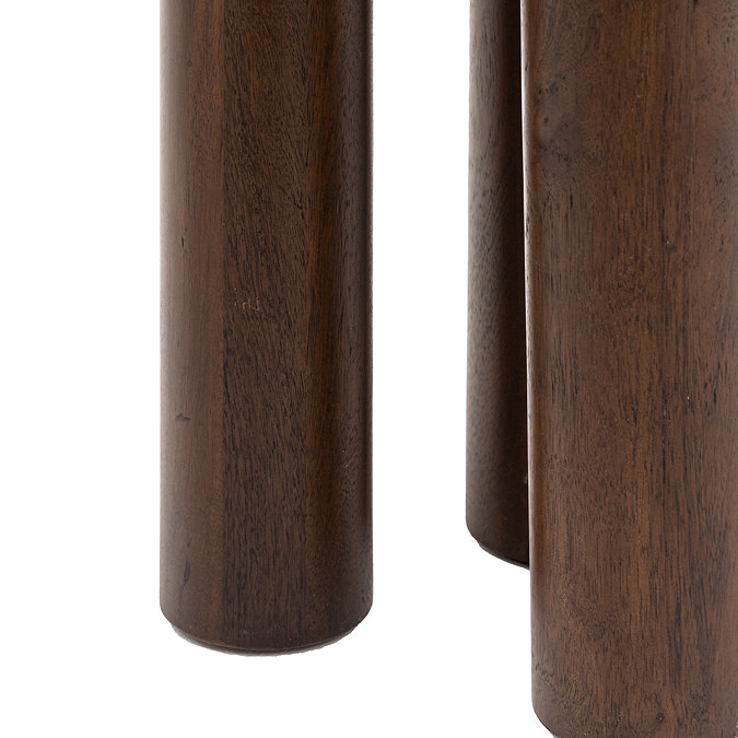 Onawa Mango wood and travertine side table