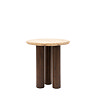 Onawa Mango wood and travertine side table