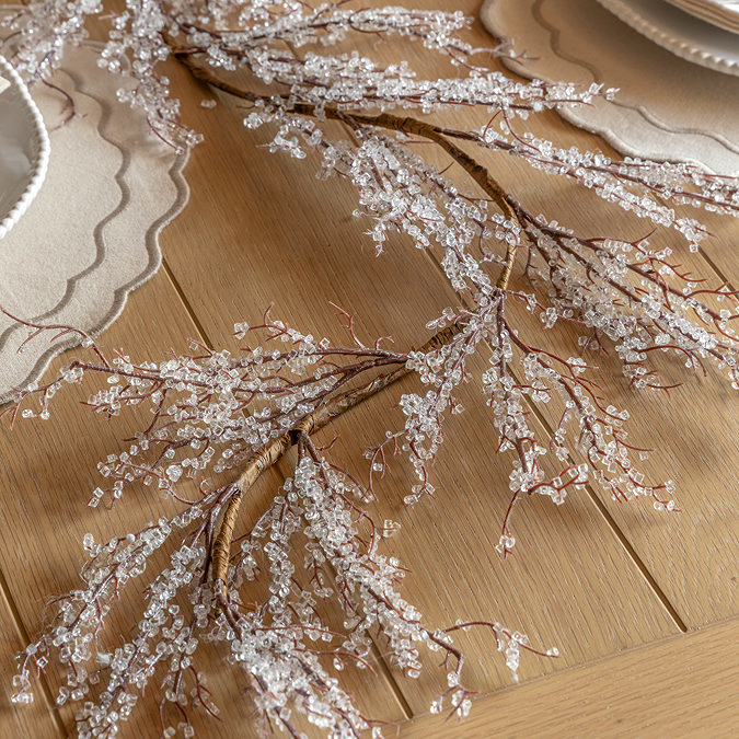 Oona frosted twig garland