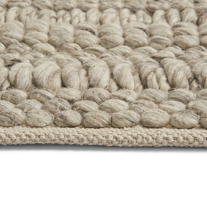 Osaka Hand Woven Chunky Wool Rug - Taupe carousel image