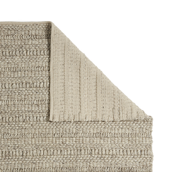 Osaka Hand Woven Chunky Wool Rug - Taupe carousel image