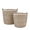 Owen set of 2 Jumbo wicker storage baskets