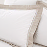 Oxford Lace 200TC Duvet Cover Set - White & Natural carousel image